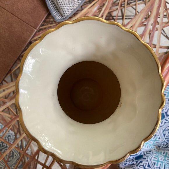 Vintage Lenox Vase GEORGIAN 24K GOLD TRIM 10" USA FLAWLESS. - Picture 6 of 8